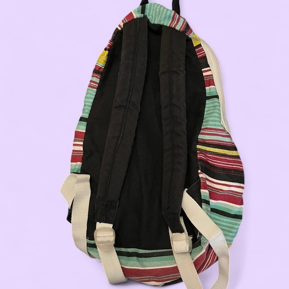 Ocean Pacific OP Striped Canvas Beach Backpack - Picture 5 of 6